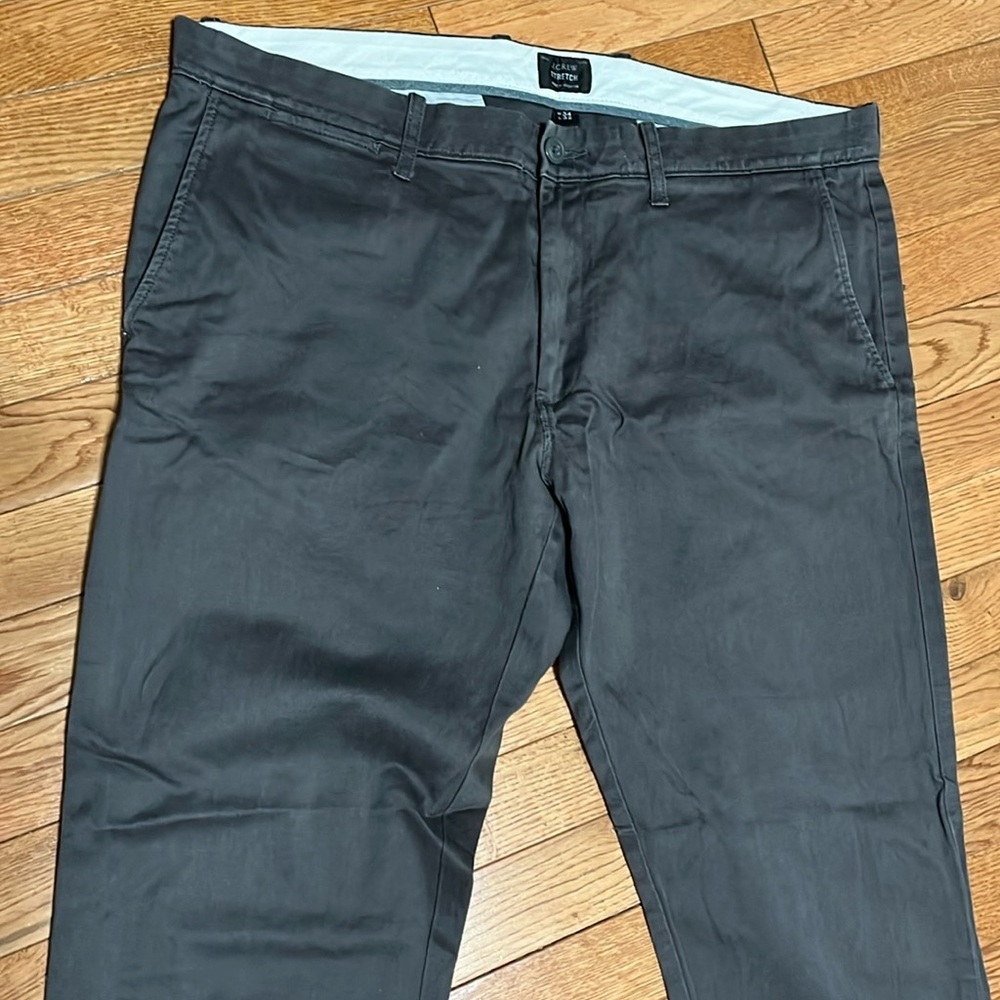 J. Crew Stretch 484 Slim Chino Pants Sz 34 - Picture 2 of 9